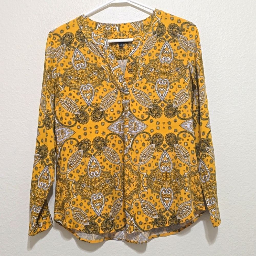 Talbots 100% rayon blouse size small petite